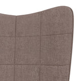 Chaise à bascule Taupe Tissu