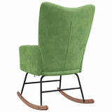 Chaise à bascule Vert clair Velours