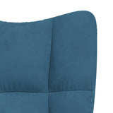 Chaise à bascule Bleu Velours