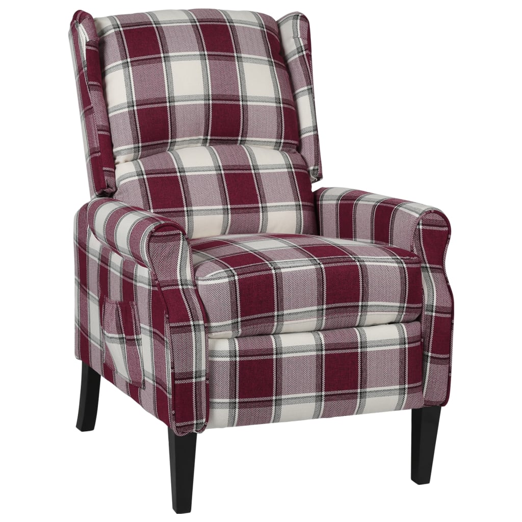 Fauteuil inclinable Rouge Tissu