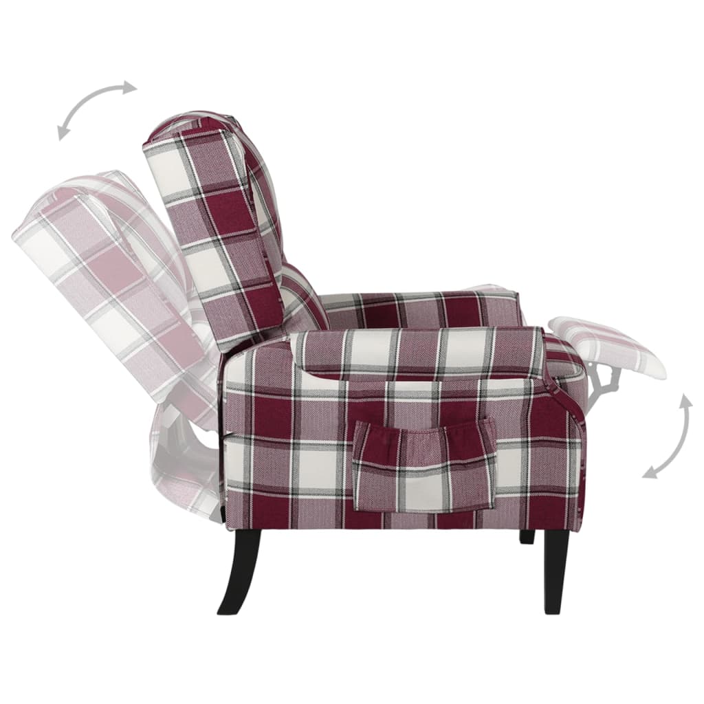 Fauteuil inclinable Rouge Tissu