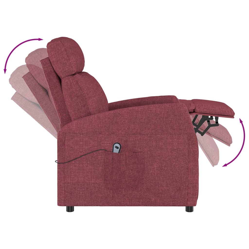 Fauteuil Rouge bordeaux Tissu