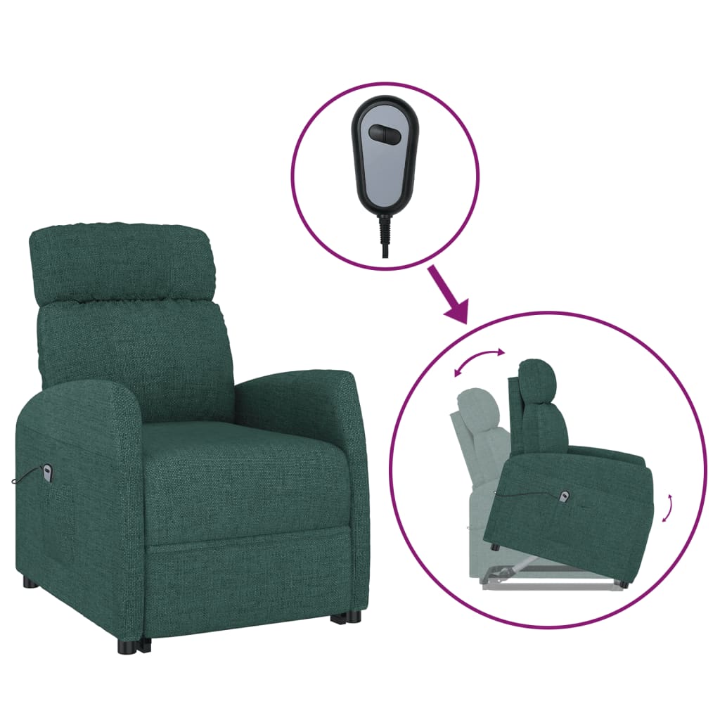 Fauteuil Vert foncé Tissu