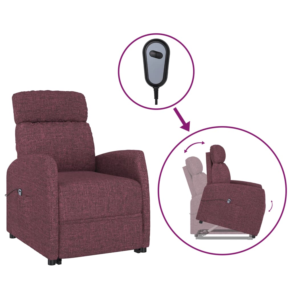 Fauteuil Violet Tissu