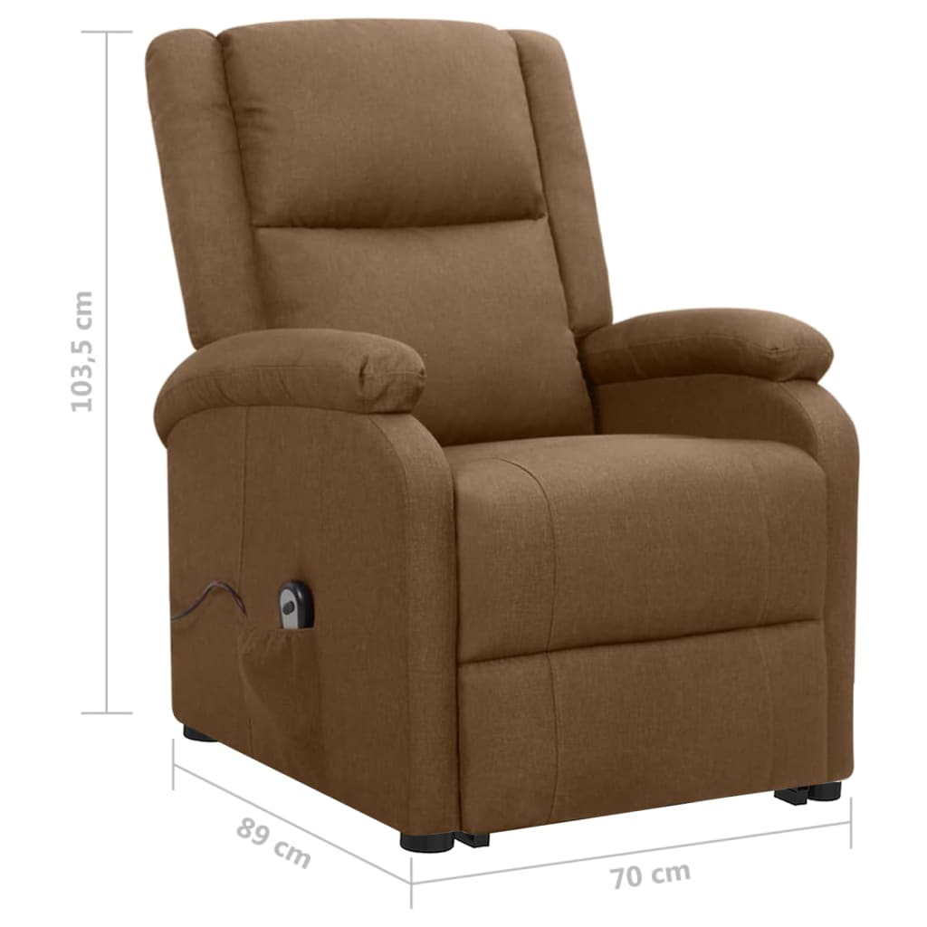 Fauteuil Marron Tissu