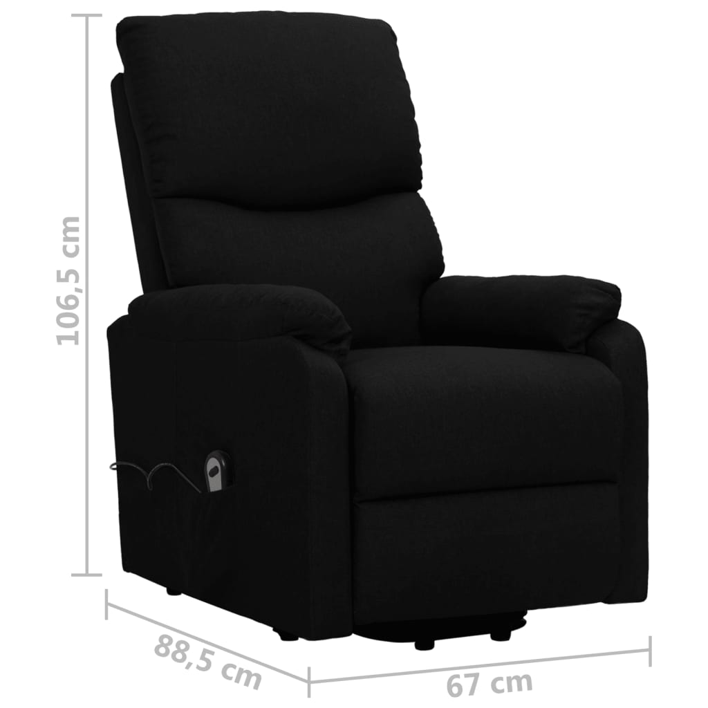 Fauteuil Noir Tissu