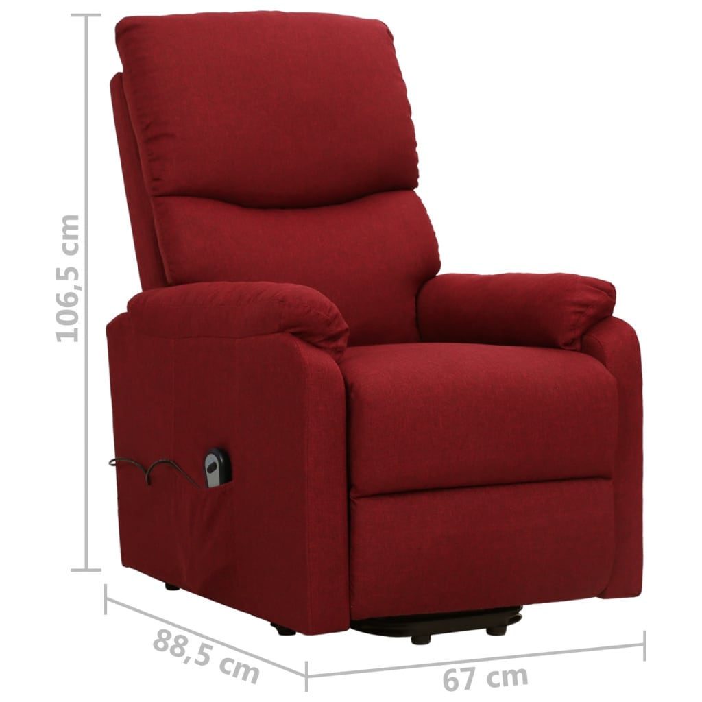 Fauteuil Rouge bordeaux Tissu