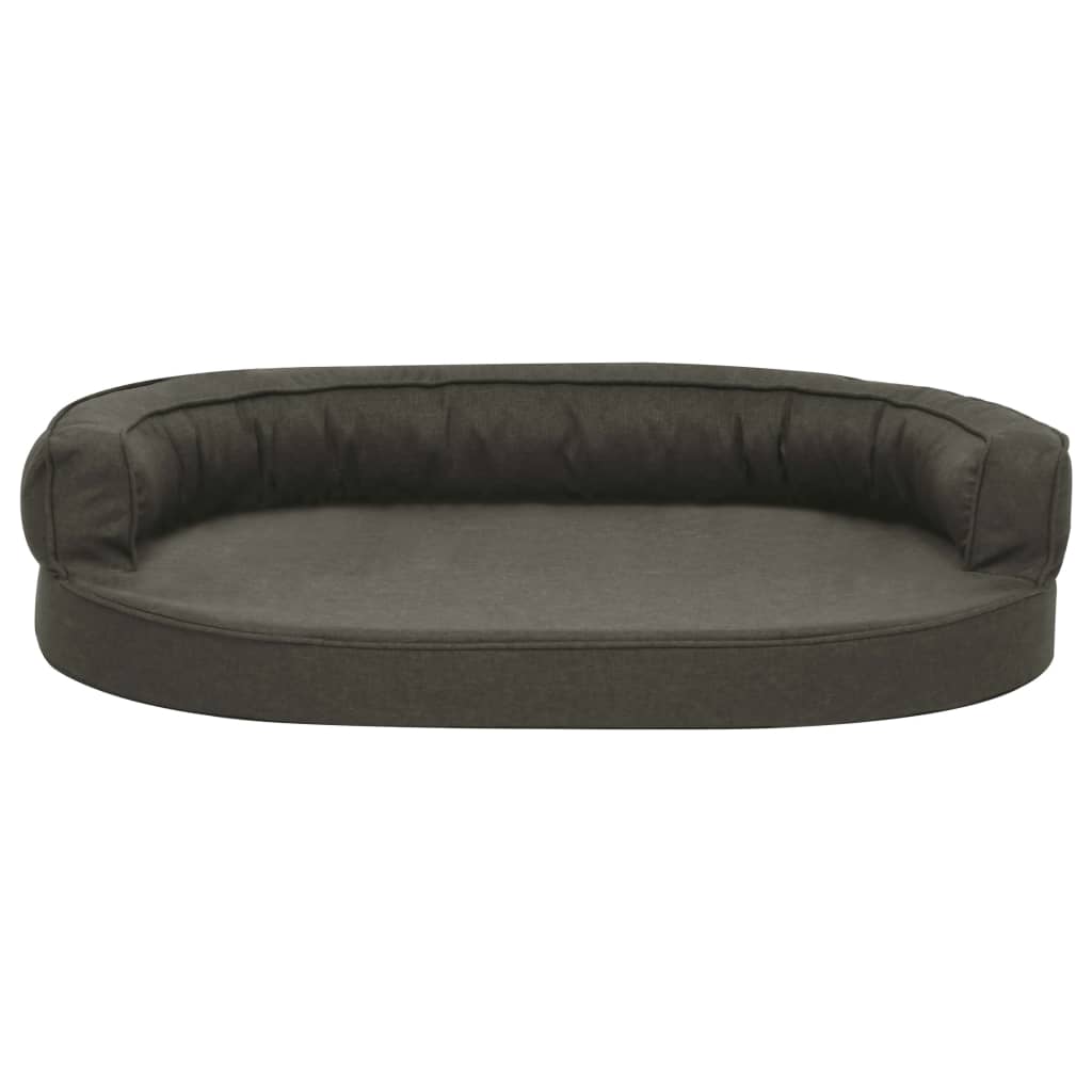 Ergonomic dog bed mattress 75x53 cm Linen look