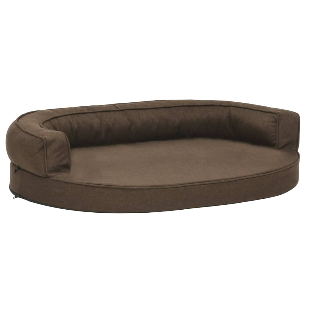 Ergonomic dog bed mattress 75x53 cm Linen look