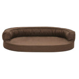 Ergonomic dog bed mattress 75x53 cm Linen look