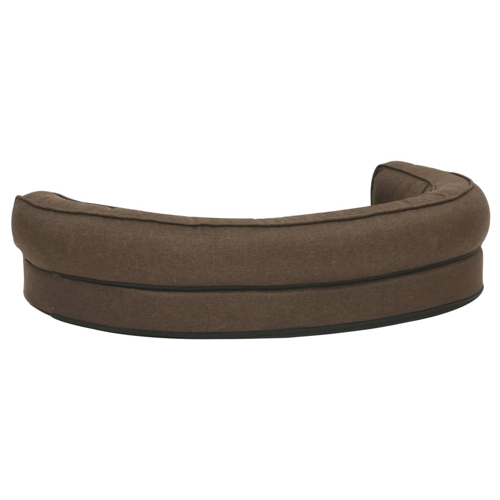 Ergonomische Hundebettmatratze 75x53 cm, Leinenoptik