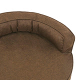 Ergonomic dog bed mattress 75x53 cm Linen look