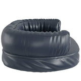 Ergonomisches Hundebett Foam Dunkelblau 75x53cm Kunstleder