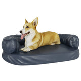 Ergonomisches Hundebett Foam Dunkelblau 88x65cm Kunstleder