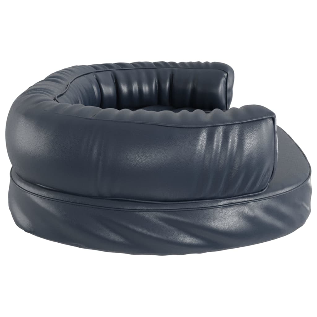 Lit pour chien ergonomique Mousse Bleu foncé 88x65cm Similicuir