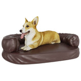 Lit pour chien ergonomique Mousse Marron 88x65 cm Similicuir