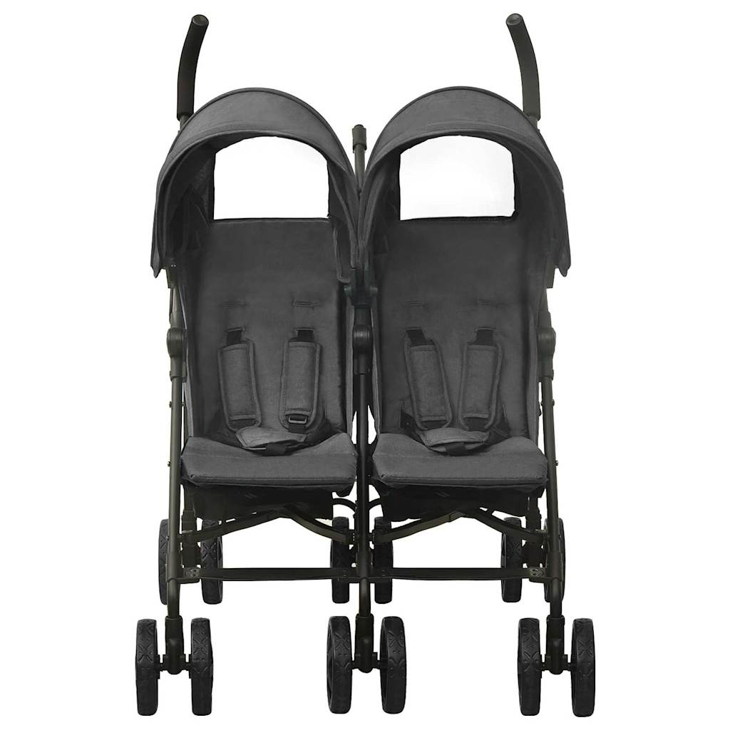 Two-seater stroller Anthracite Steel