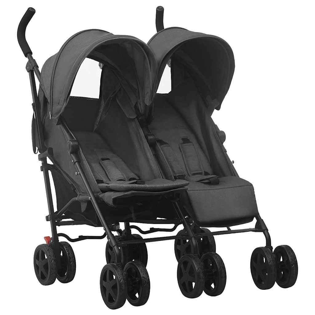 Two-seater stroller Anthracite Steel