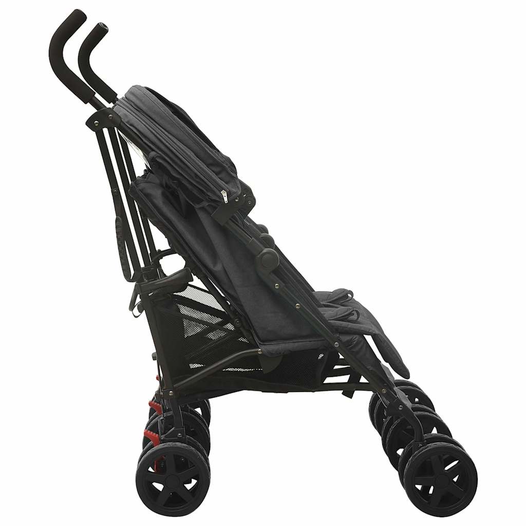 Two-seater stroller Anthracite Steel