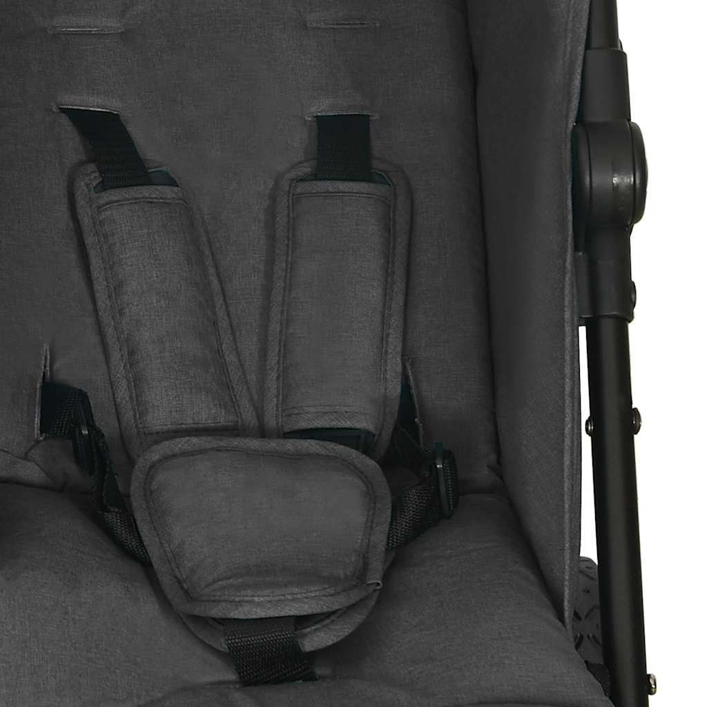 Two-seater stroller Anthracite Steel