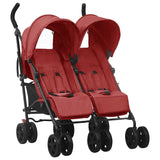 Steel Red Double Seater Stroller