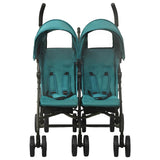 Steel Green Double Seat Stroller