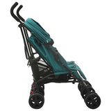 Steel Green Double Seat Stroller