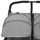 Two-seater stroller Light grey Steel