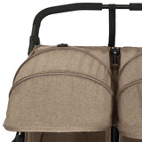 Zweisitzer-Kinderwagen Taupe Steel