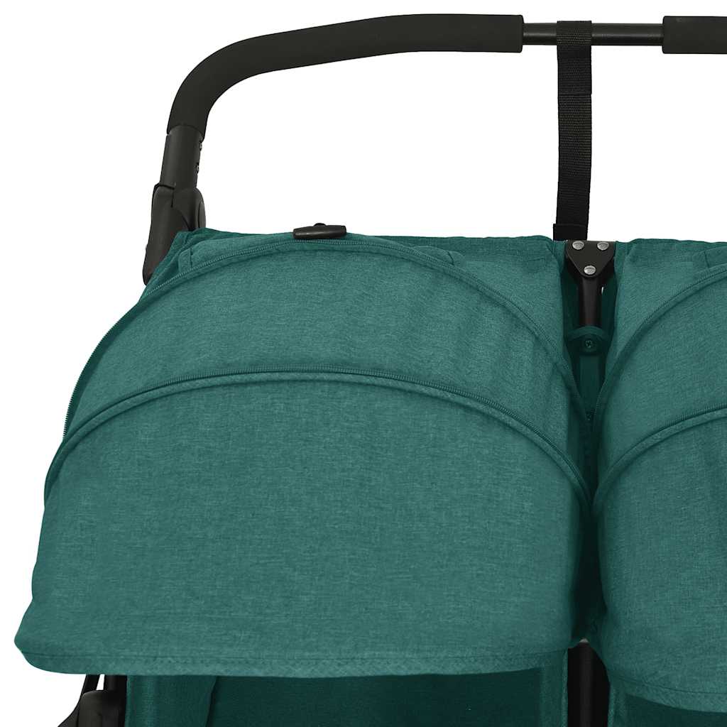 Steel Green Double Seat Stroller