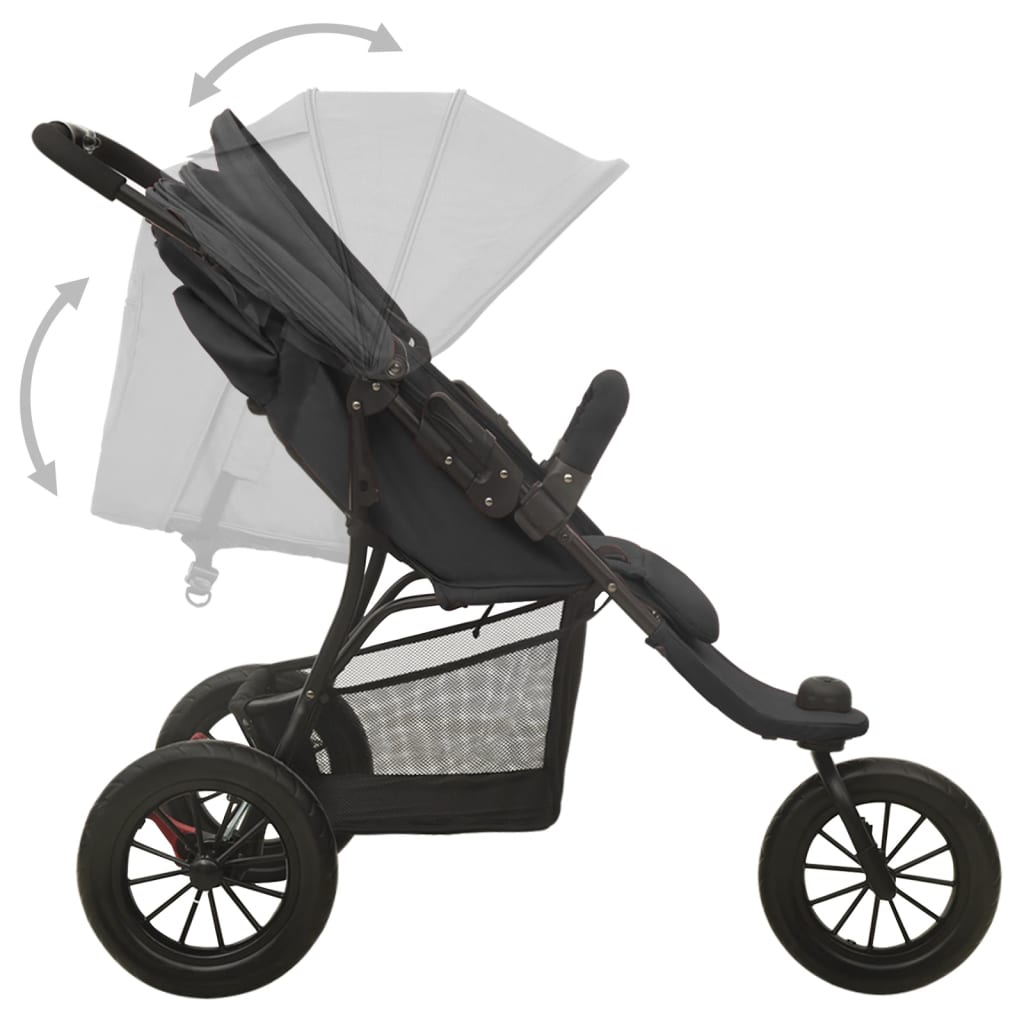 Baby Stroller Anthracite Steel