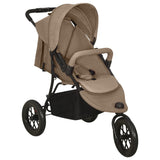 Taupe Steel Baby Stroller