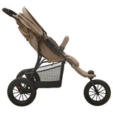 Taupe Steel Baby Stroller