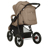 Taupe Steel Baby Stroller