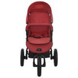 Steel Red Baby Stroller