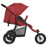 Steel Red Baby Stroller