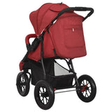 Steel Red Baby Stroller