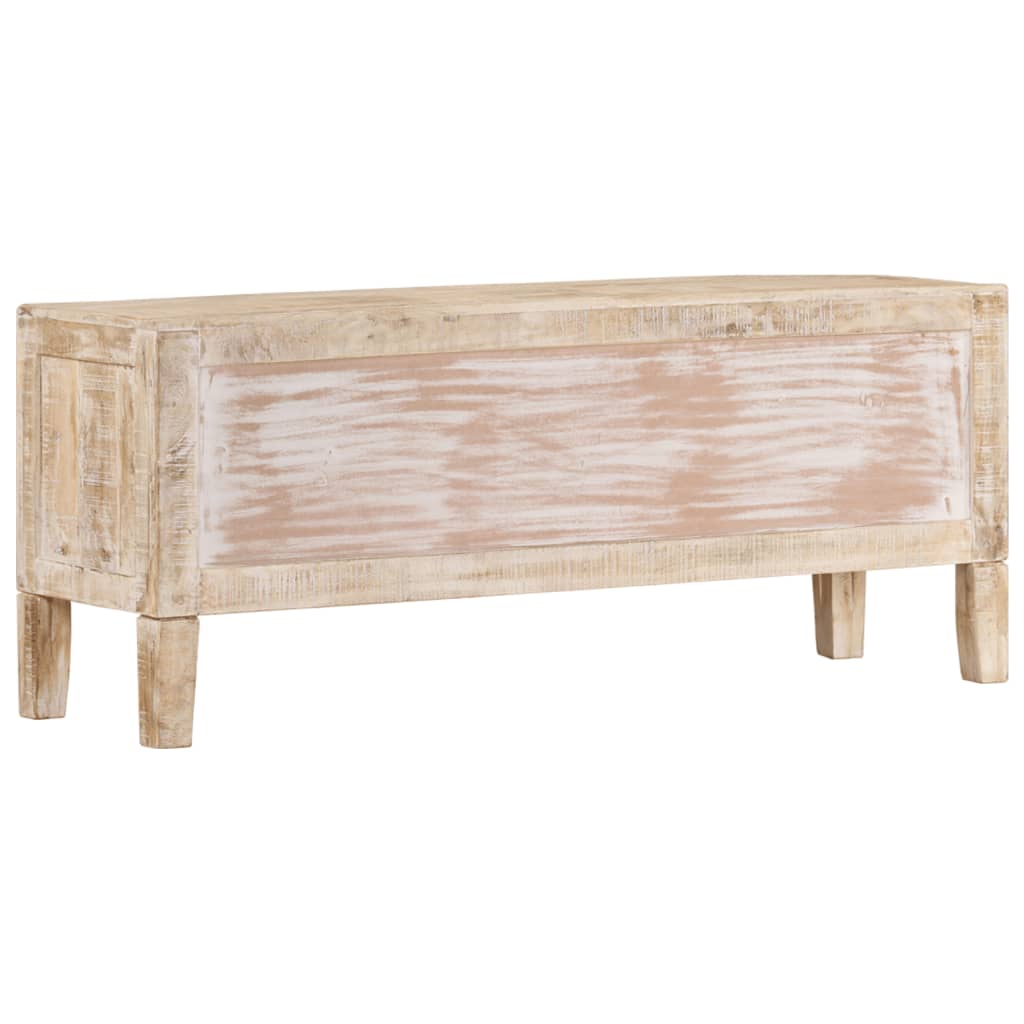 Meuble TV 110x35x46 cm bois massif de manguier