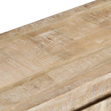 Meuble TV 110x35x46 cm bois massif de manguier