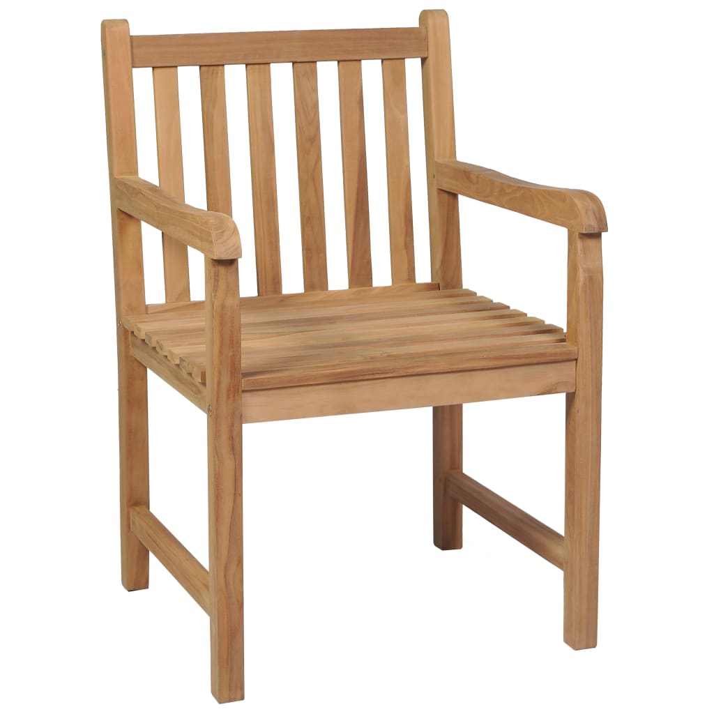 Chaises d'extérieur lot de 4 Bois de teck solide