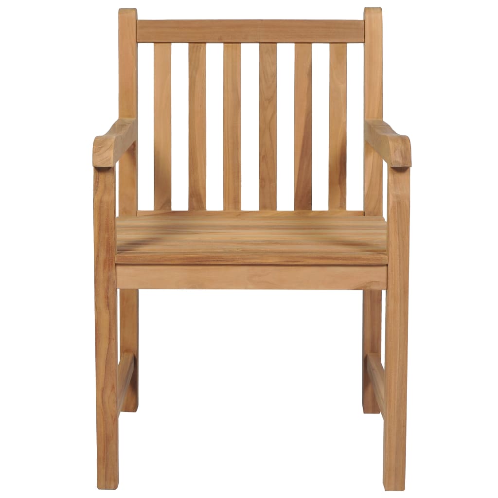 Chaises d'extérieur lot de 4 Bois de teck solide