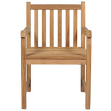 Chaises d'extérieur lot de 4 Bois de teck solide