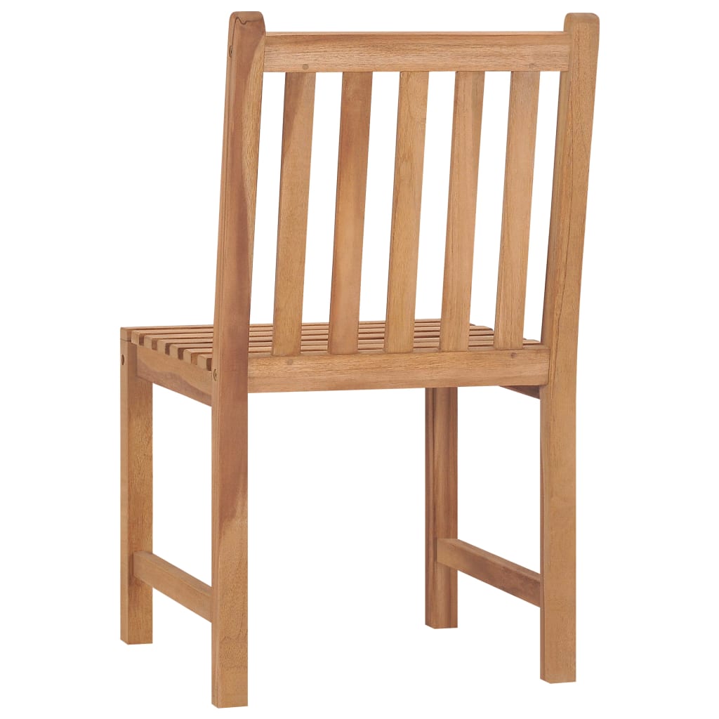 Chaises de jardin lot de 4 Bois de teck solide