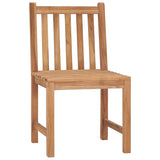 Chaises de jardin lot de 8 avec coussins Bois de teck massif