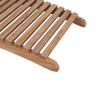 Folding Deck Chairs Set of 2 Solid Teak Wood