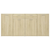 Sideboard Sonoma oak 160x36x75 cm Engineered wood