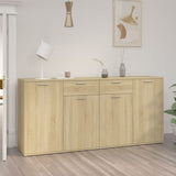 Sideboard Sonoma oak 160x36x75 cm Engineered wood