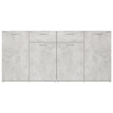 Concrete Grey Sideboard 160x36x75 cm Engineered Wood