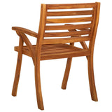 Chaises de jardin lot de 4 Bois d'acacia solide