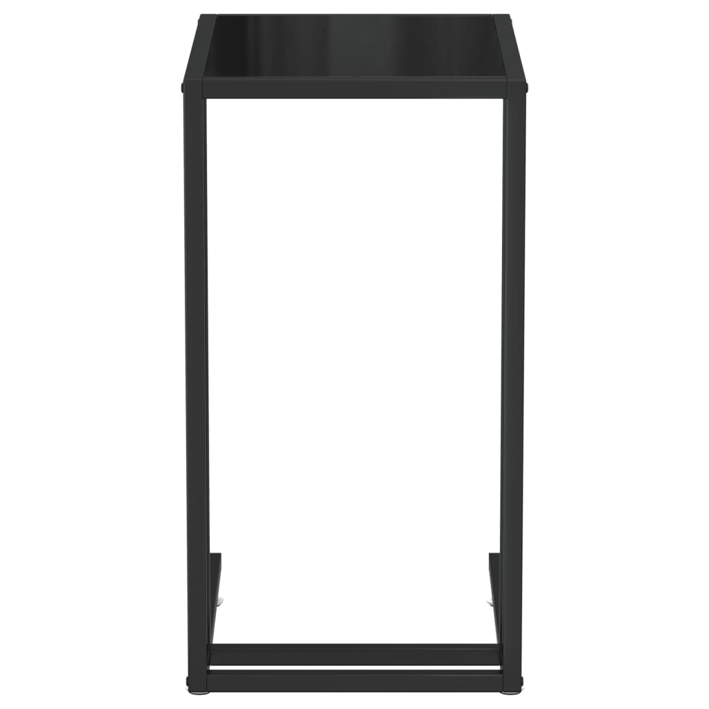 Table d'appoint pour ordinateur Noir 50x35x65 cm Verre trempé